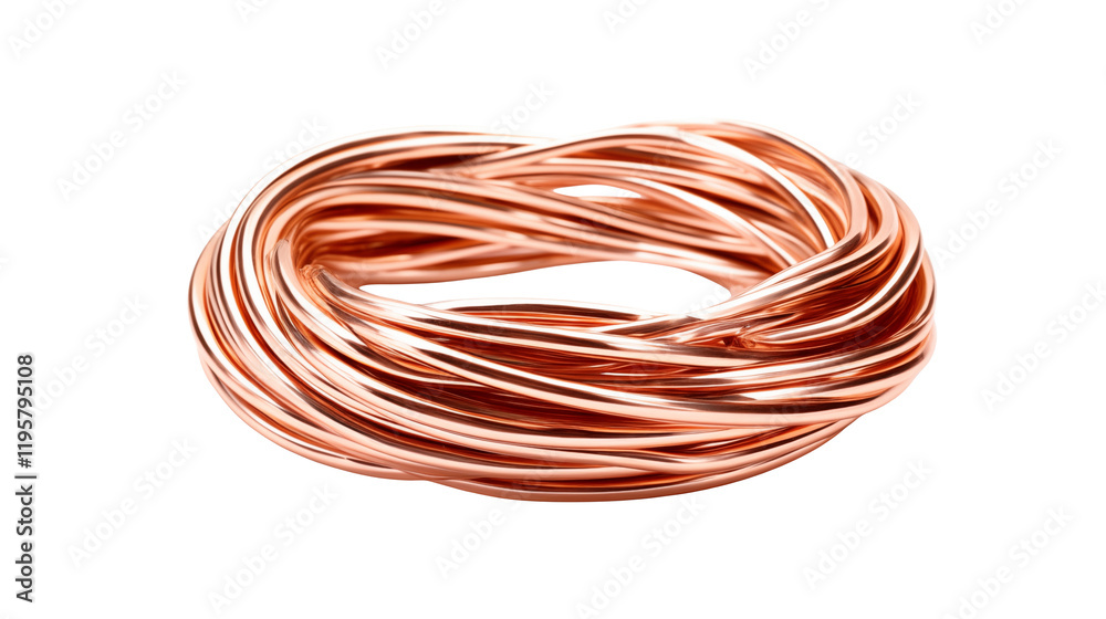 High Resolution Image of Copper Wire Coil for Industrial Applications High Resolution Image of Copper Wire Coil for Industrial Applications
