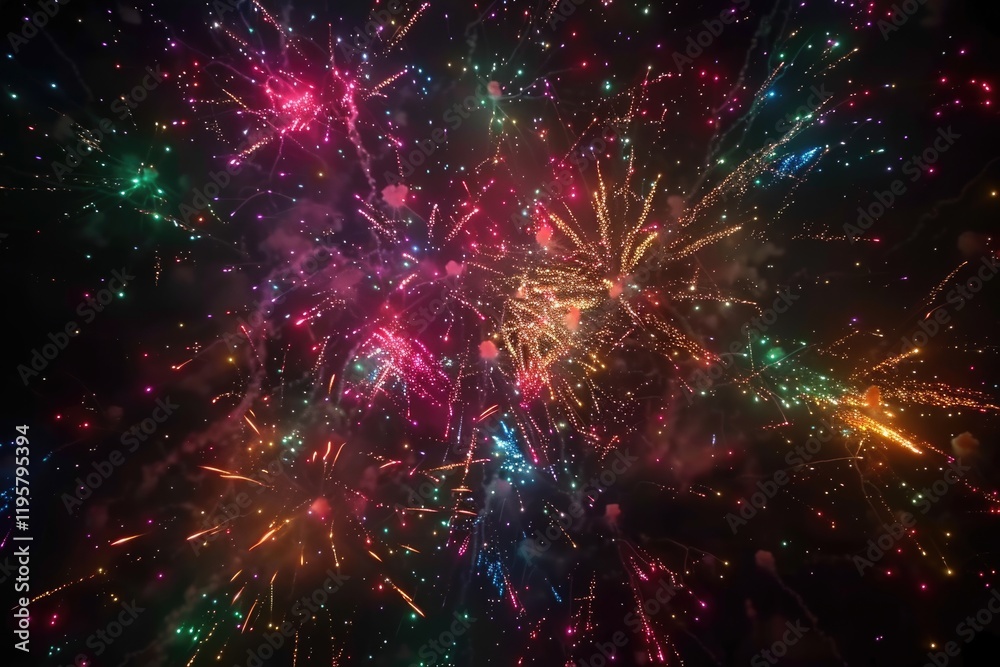 Obraz premium fireworks in the sky