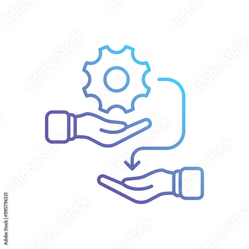 Transferring Skills vector icon