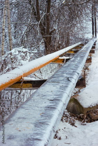 Thermal insulation water line supplying village