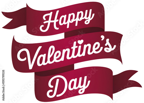 Valentine's Day Greetings 'Happy Valentine's Day' Lettering