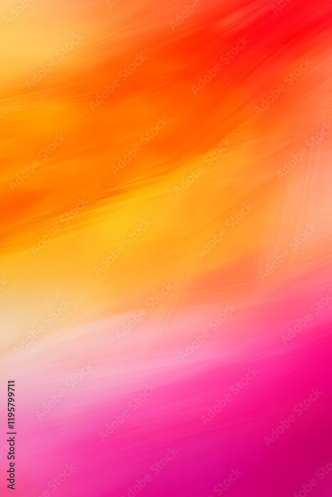 Obraz premium A cheerful abstract gradient background.transitioning from bright pink to orange.symbolizing joy and energy.suitable for children's content and educational materials