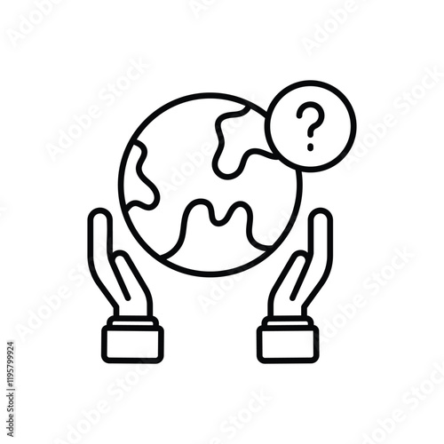 Global Survey vector icon