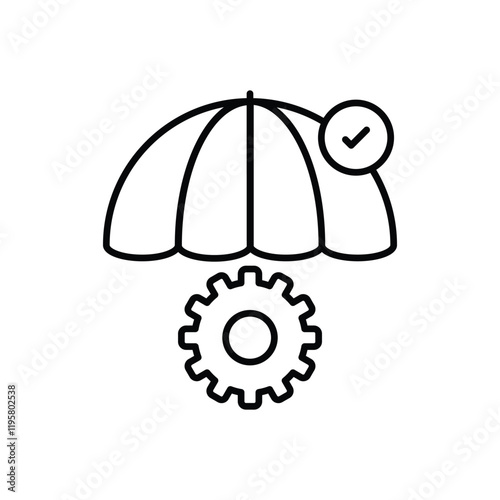 Project Insurance vector icon
