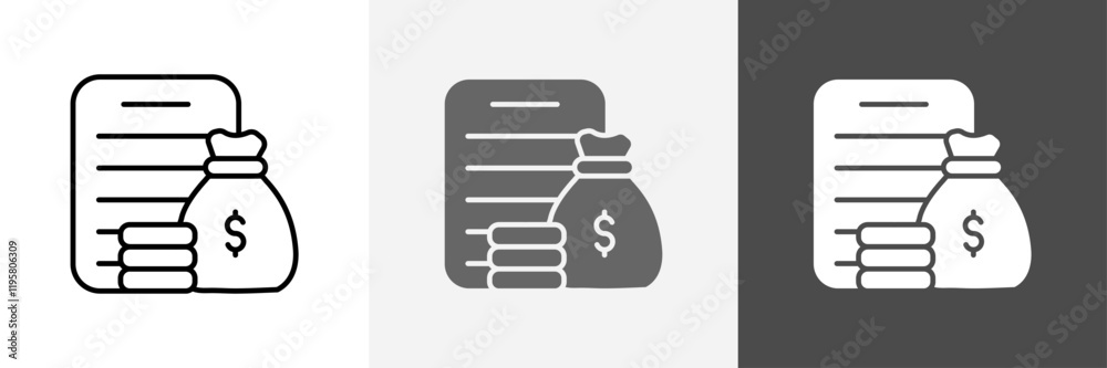 Budget icon set set vector art Budget icon set set vector art