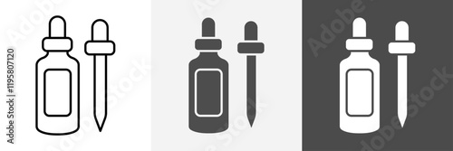 dropper icon set vector art