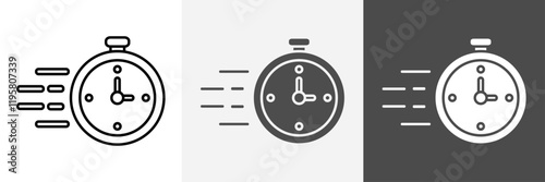 Fast icon set vector art