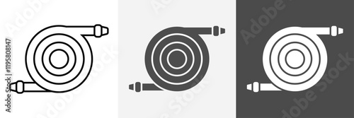 Hose icon set vector art