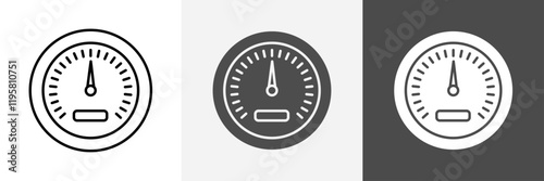 Speedometer icon set vector art