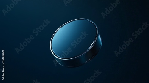 Abstract 3d object bakcground with blue color 3d rendering.