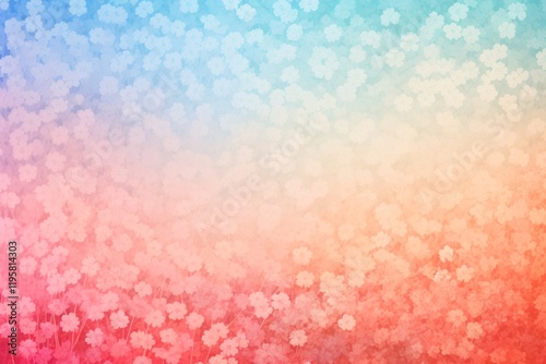 Gradient pastel flower meadow backgrounds outdoors pattern. photo