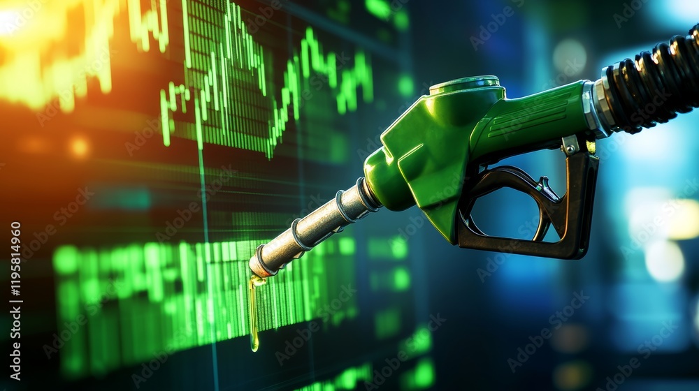 Fototapeta premium business, people, crisis, finances and economics concept - businessman with Oil Graph showing falling oil prices in the market and refinery background.