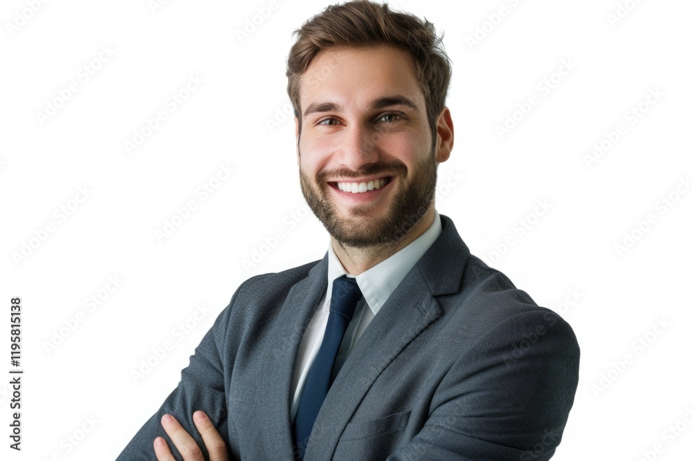 Portrait of a handsome smiling business man isolated on white background Portrait of a handsome smiling business man isolated on white background