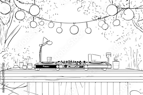 Coloring Page - vectorized - From the Love, Vacation, Fun and Drinks - Package