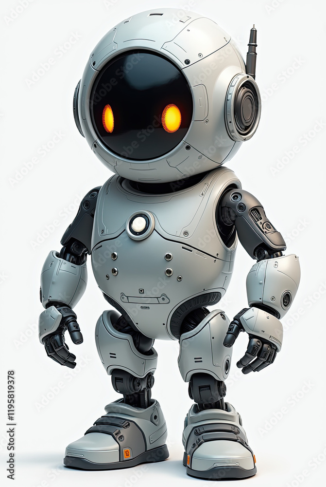 Mini robot with artificial intelligence, isolated on a vertical background. Mini robot with artificial intelligence, isolated on a vertical background.