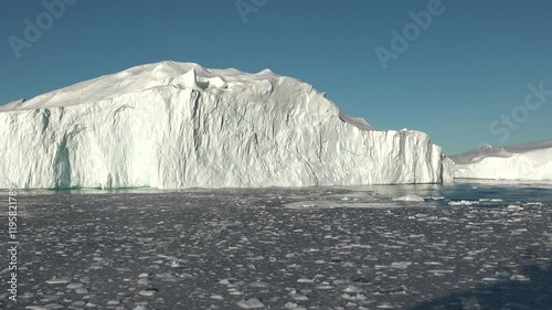 Wallpaper Mural Icebergs float in tranquil waters of Greenland’s stunning fjords during a clear summer day Torontodigital.ca