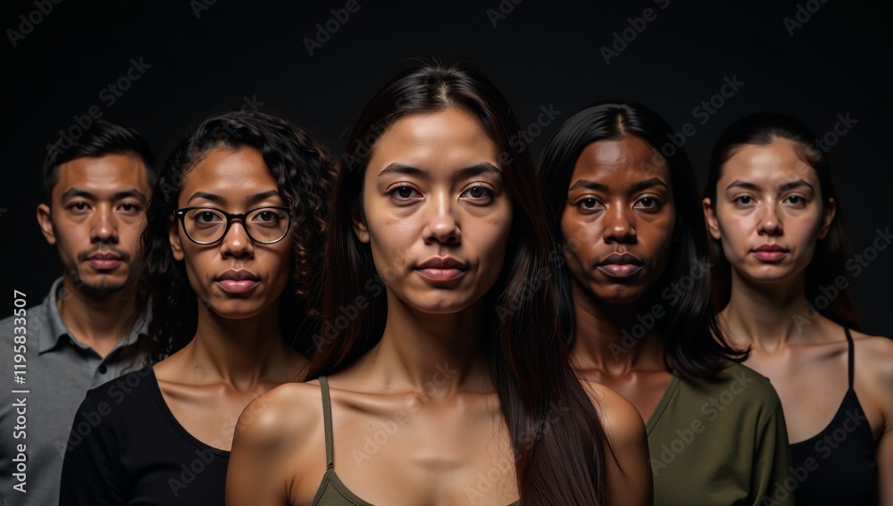 Fototapeta premium Image without racial stereotypes or discrimination