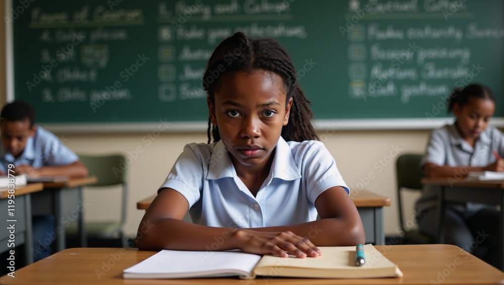African American student feeling lonely and excluded during bullying incidents in school due to racism African American student feeling lonely and excluded during bullying incidents in school due to racism