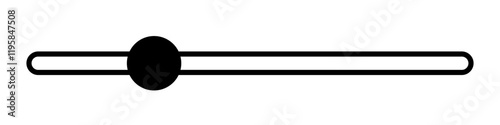 Horizontal Slider Control Icon. Slider Icon