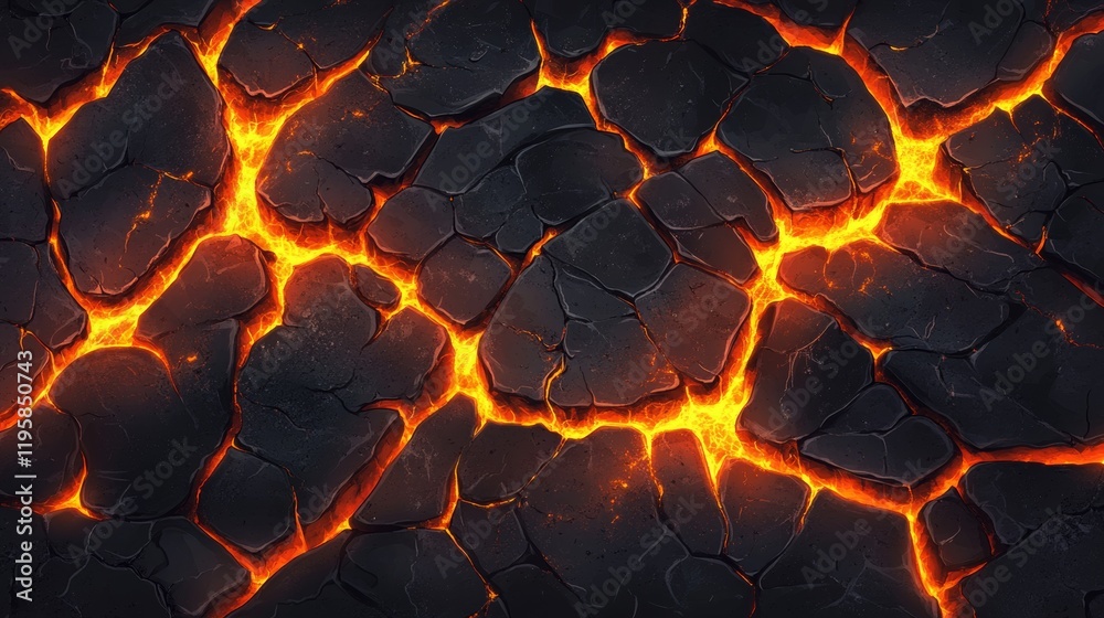 Abstract geometric background. Explosion power design with crushing surface. The fire shines through the cracked surface. 3d illustration. Abstract geometric background. Explosion power design with crushing surface. The fire shines through the cracked surface. 3d illustration.