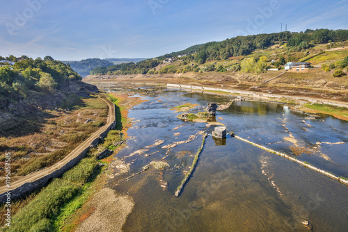 Spain, Galicia. Remains of ...