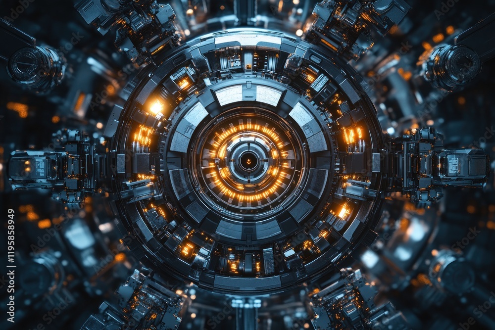 Fototapeta premium abstract fractal background with circle