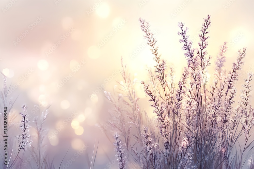 Lavender and bokeh lights background with copy space. Spring nature wallpaper Lavender and bokeh lights background with copy space. Spring nature wallpaper