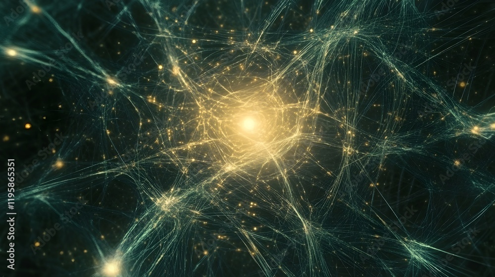 Abstract Neural Network Digital Art Golden Teal Network Connections Lines Bright Glowing Energy Futuristic Technology Background Design Illustration NeuralArt Abstract Neural Network Digital Art Golden Teal Network Connections Lines Bright Glowing Energy Futuristic Technology Background Design Illustration NeuralArt