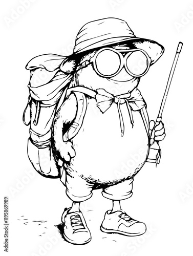 Coloring Page - vectorized - From the Love, Vacation, Fun and Drinks - Package