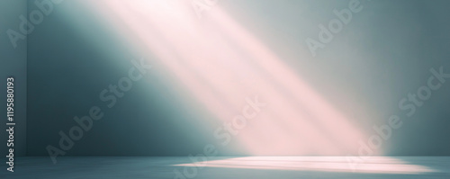 empt room with ray of light banner photo