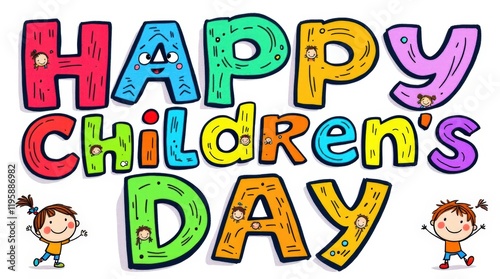 Playful beautiful banner for children's day