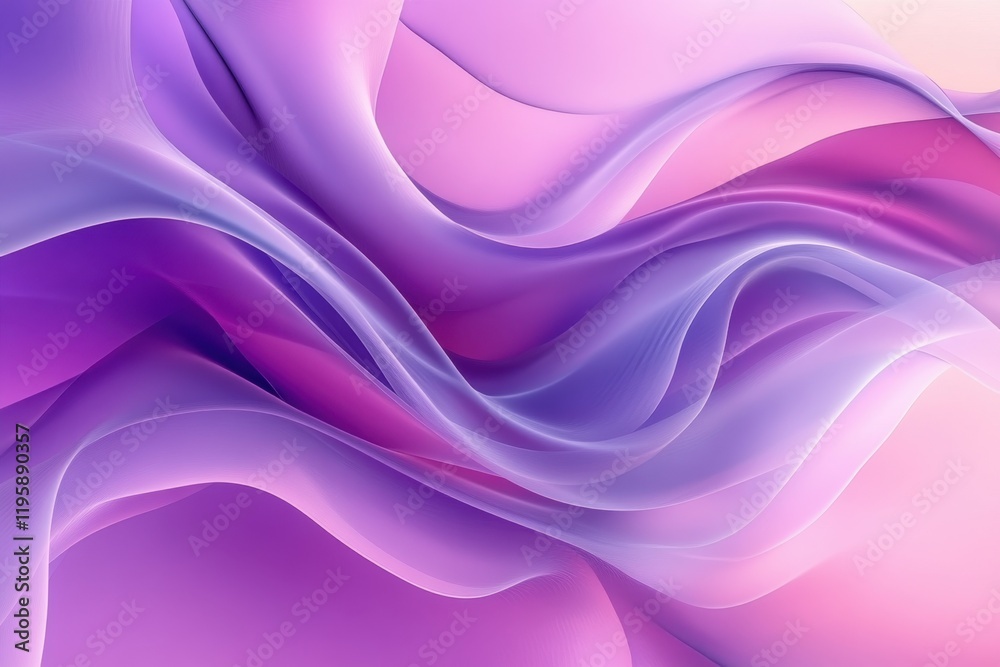 Colorful waves of purple and pink fabric create a soft abstract design in the background Colorful waves of purple and pink fabric create a soft abstract design in the background