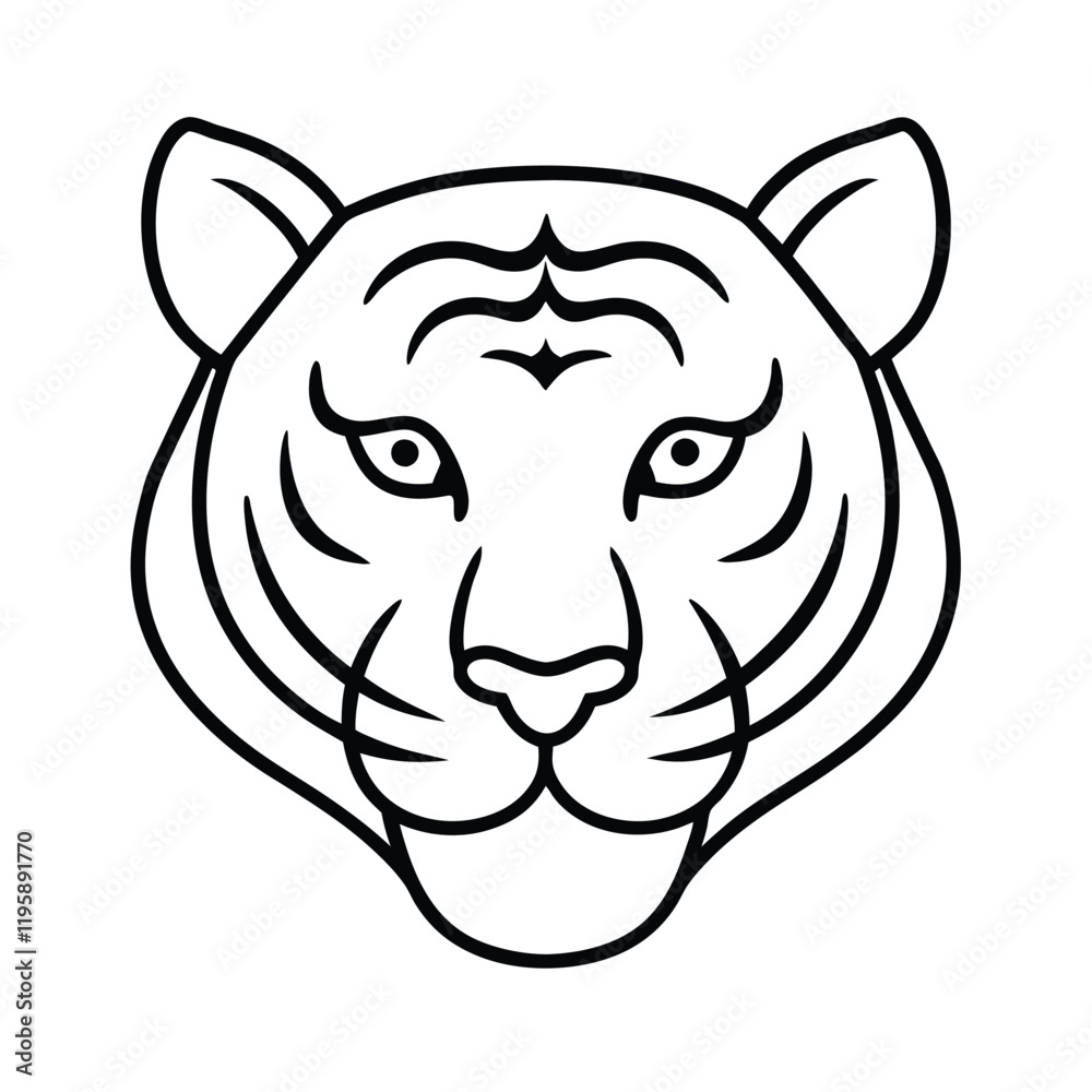 tiger head vector tiger head vector