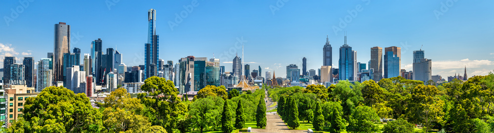 Obraz premium Panoramic skyline of Melbourne, Australia 