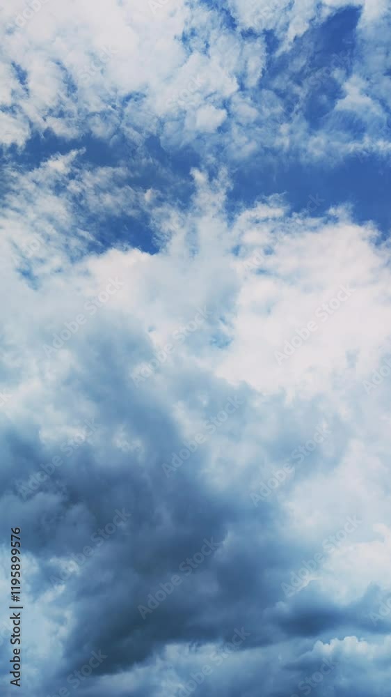 Timelapse of cloud movement in blue sky Timelapse of cloud movement in blue sky