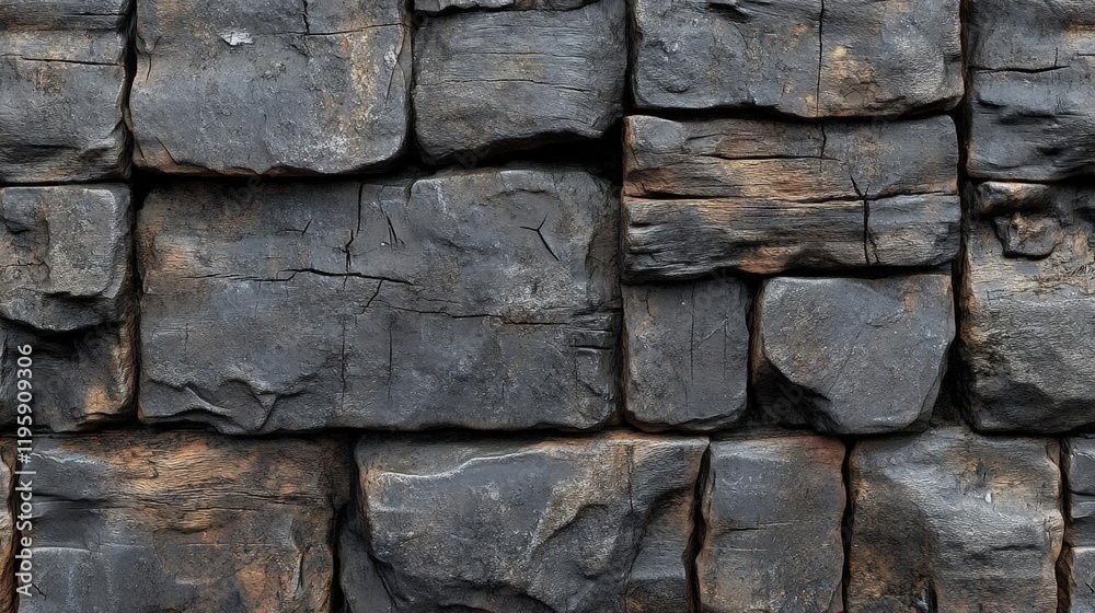 Dark Grey and Brown Stone Wall Texture Seamless Background Dark Grey and Brown Stone Wall Texture Seamless Background