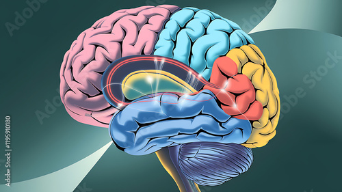 Human Brain: Structure, Function, and Neural Pathways photo