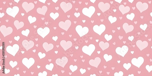 Wallpaper Mural Colorful heart patterns create a joyful and playful backdrop for celebrations and themed events in creative designs and decorations Torontodigital.ca