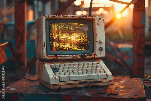 retro programming technology, legacy computer running legacy code