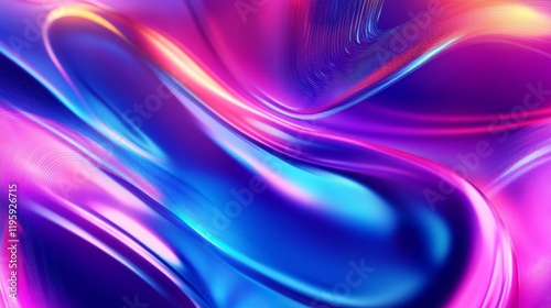Wallpaper Mural A contemporary abstract gradient background with neon blues and purples.featuring vibrant color blends.highlighting modernity and energy.ideal for digital media and tech visuals Torontodigital.ca