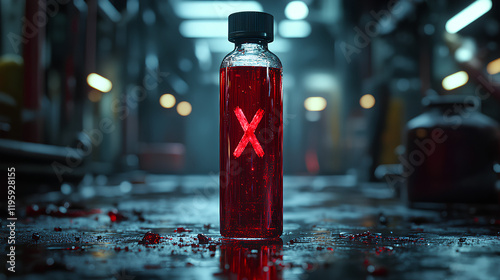 Blood sample for disease testing, microscopic view