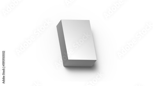 White box isolated on white background