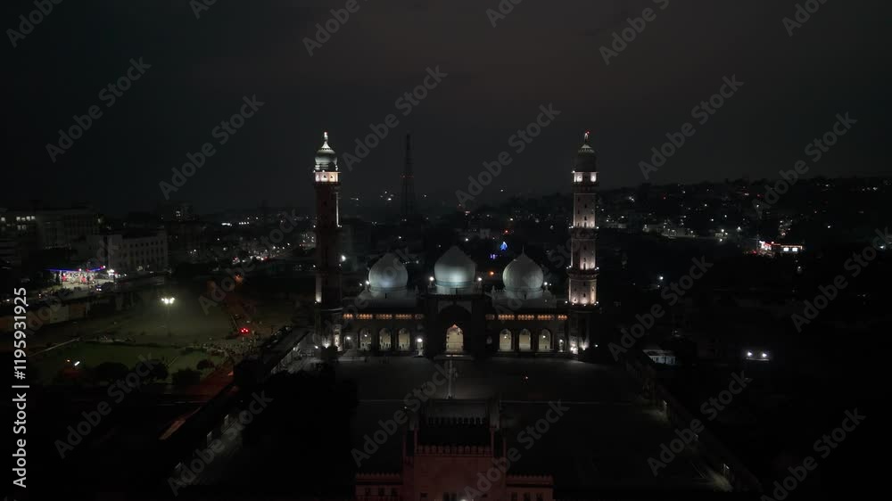 mosque in the night