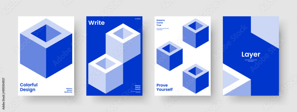 Fototapeta premium Isolated Brochure Template. Abstract Flyer Layout. Modern Poster Design. Background. Business Presentation. Banner. Report. Book Cover. Advertising. Pamphlet. Newsletter. Portfolio. Catalog