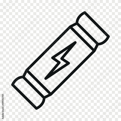 Protein bar icon. Vector line icon