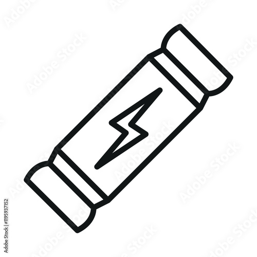 Protein bar icon. Vector line icon