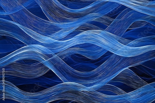 Abstract blue line wave background