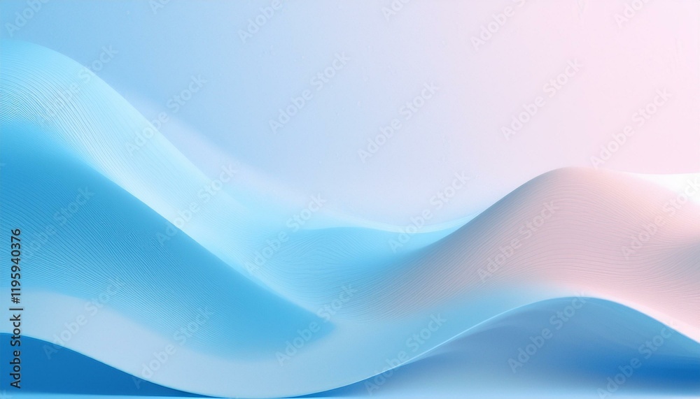 Fototapeta premium abstract background with wave soft color ,random wave,left to right,random wave,down left to top right,pink and blue light color,copy space for text