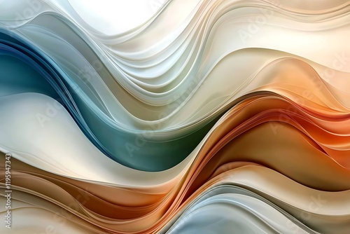 Abstract elegant modern color wave decorative design background