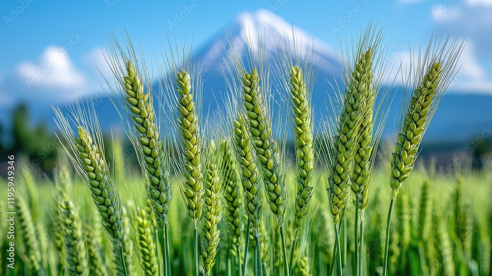 Qinghai Tibet Plateau: Snow-Capped Mountains, Barley Fields, Blue Sky in Stunning 8K Realism Qinghai Tibet Plateau: Snow-Capped Mountains, Barley Fields, Blue Sky in Stunning 8K Realism